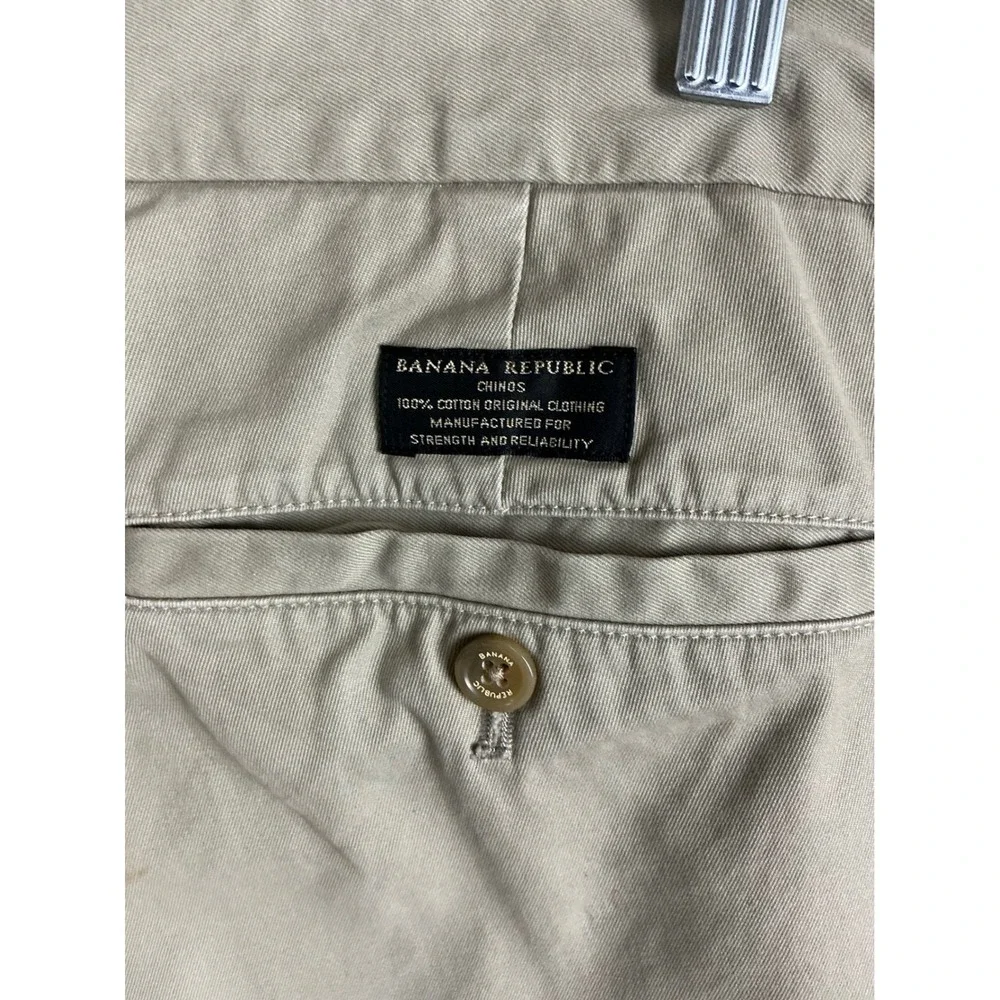 Banana Republic Pants‎ Men's 36 Emerson Chino Pants Khaki Cotton Casual